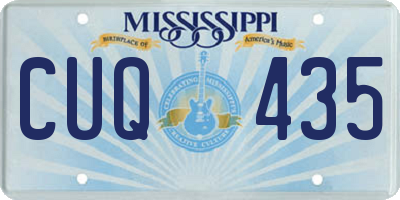 MS license plate CUQ435