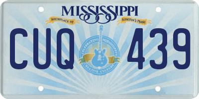 MS license plate CUQ439