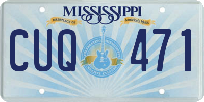 MS license plate CUQ471
