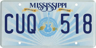 MS license plate CUQ518