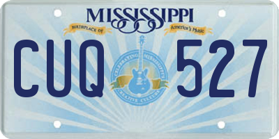 MS license plate CUQ527