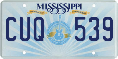 MS license plate CUQ539