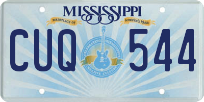MS license plate CUQ544