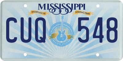 MS license plate CUQ548