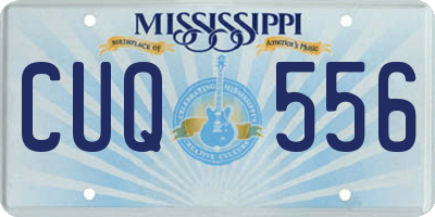 MS license plate CUQ556