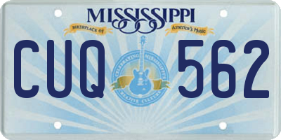 MS license plate CUQ562