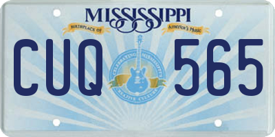 MS license plate CUQ565