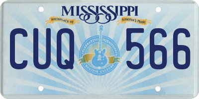 MS license plate CUQ566