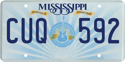 MS license plate CUQ592