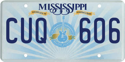 MS license plate CUQ606