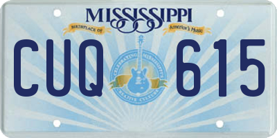 MS license plate CUQ615