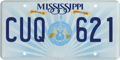 MS license plate CUQ621