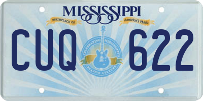 MS license plate CUQ622