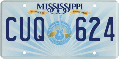 MS license plate CUQ624
