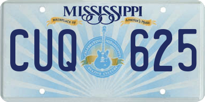 MS license plate CUQ625