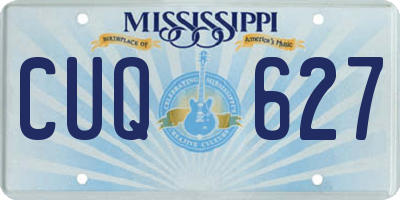 MS license plate CUQ627