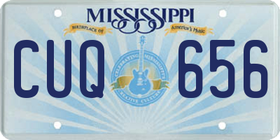 MS license plate CUQ656
