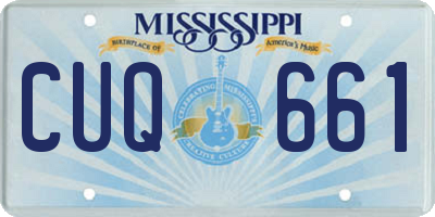MS license plate CUQ661
