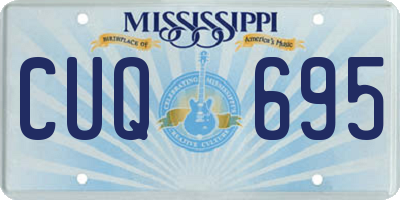 MS license plate CUQ695