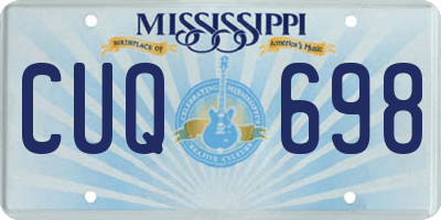 MS license plate CUQ698