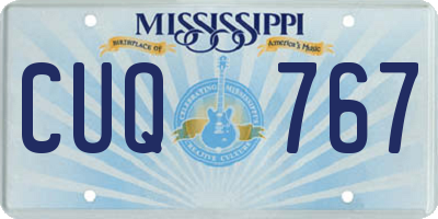 MS license plate CUQ767
