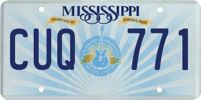 MS license plate CUQ771