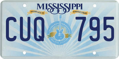MS license plate CUQ795