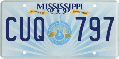 MS license plate CUQ797