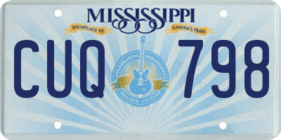 MS license plate CUQ798
