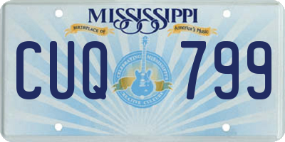 MS license plate CUQ799