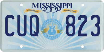 MS license plate CUQ823