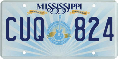 MS license plate CUQ824