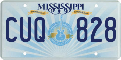 MS license plate CUQ828