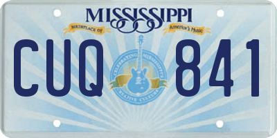 MS license plate CUQ841