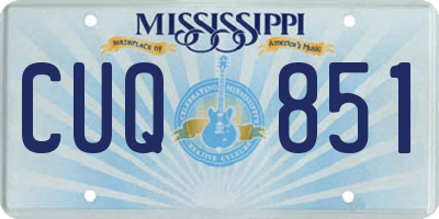 MS license plate CUQ851