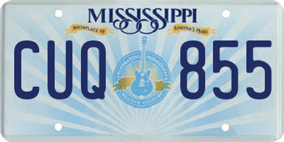MS license plate CUQ855