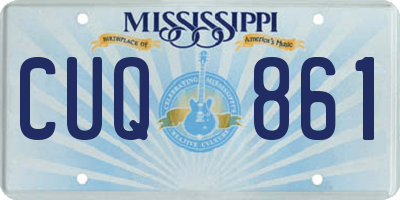 MS license plate CUQ861