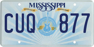 MS license plate CUQ877