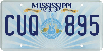 MS license plate CUQ895