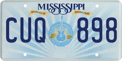 MS license plate CUQ898