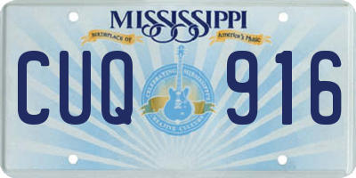 MS license plate CUQ916