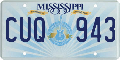 MS license plate CUQ943