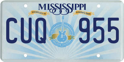 MS license plate CUQ955