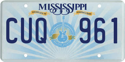 MS license plate CUQ961