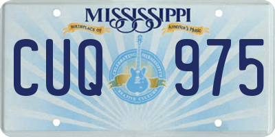MS license plate CUQ975