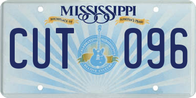 MS license plate CUT096