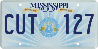 MS license plate CUT127