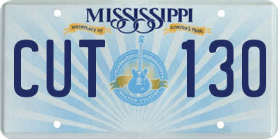 MS license plate CUT130