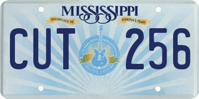 MS license plate CUT256