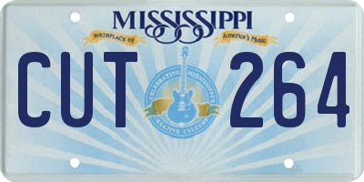 MS license plate CUT264